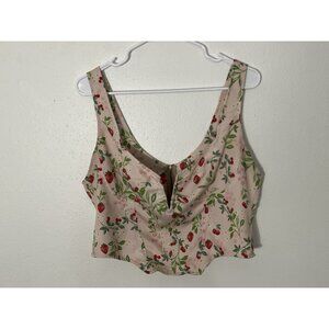 Resa GIGI Bustier in Cherie Pink Strawberry 🍓 Cherry 🍒Print Size XL